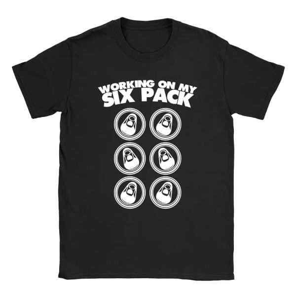 working on my six pack mens t-shirt funny drinking beer gift, White;black
working on my six pack mens t-shirt funny drinking beer gift, White;black