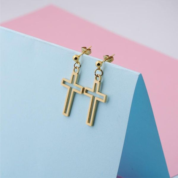 dangle & chandelier 1 pair stainless steel hollow cross drop earrings for women trendy jewelry, Silver
dangle & chandelier 1 pair stainless steel hollow cross drop earrings for women trendy jewelry, Silver