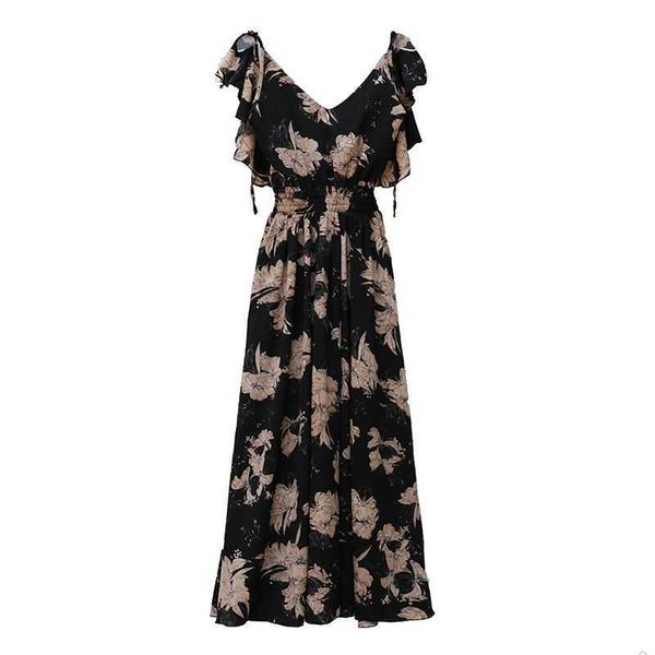 perhaps u black white v neck strap backless ruffle sleeveless maxi long dress floral print summer chiffon beach vocation d0571 210529, Black;gray
perhaps u black white v neck strap backless ruffle sleeveless maxi long dress floral print summer chiffon beach vocation d0571 210529, Black;gray