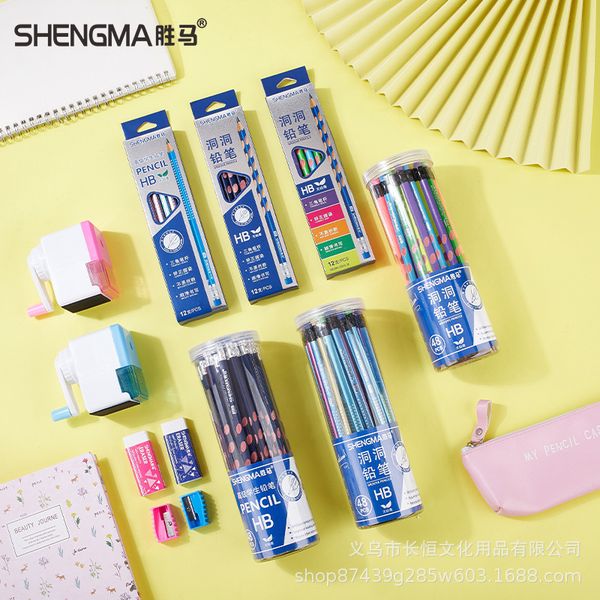 pencils primary school children's kindergarten learning supplies children's beginners hb correction posture triangle hole pencil d
pencils primary school children's kindergarten learning supplies children's beginners hb correction posture triangle hole pencil d