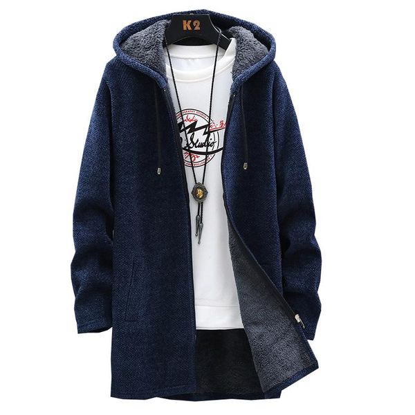 men's trench coats winter long fleece jacket coat men warm casual hooded mid-length thick fashion male slim sweater mens clothing, Tan;black
men's trench coats winter long fleece jacket coat men warm casual hooded mid-length thick fashion male slim sweater mens clothing, Tan;black