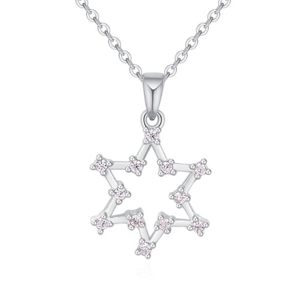 pendant necklaces 2021 arrival charming star necklace for women with zircon good year gift joyas, Silver
pendant necklaces 2021 arrival charming star necklace for women with zircon good year gift joyas, Silver