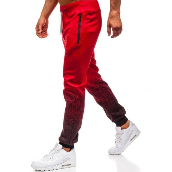 men's pants casual men gradient color drawstring sports jogger trousers sweatpants 2021, Black
men's pants casual men gradient color drawstring sports jogger trousers sweatpants 2021, Black