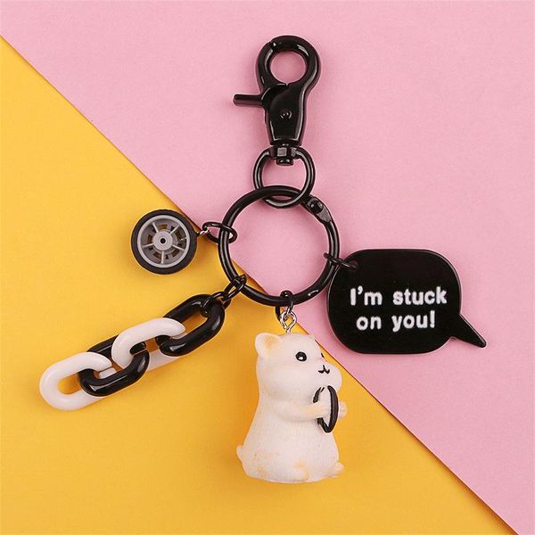 keychains 2021 hamster key rings cute trinkets car handbag pendant chian ring for men or women, Silver
keychains 2021 hamster key rings cute trinkets car handbag pendant chian ring for men or women, Silver