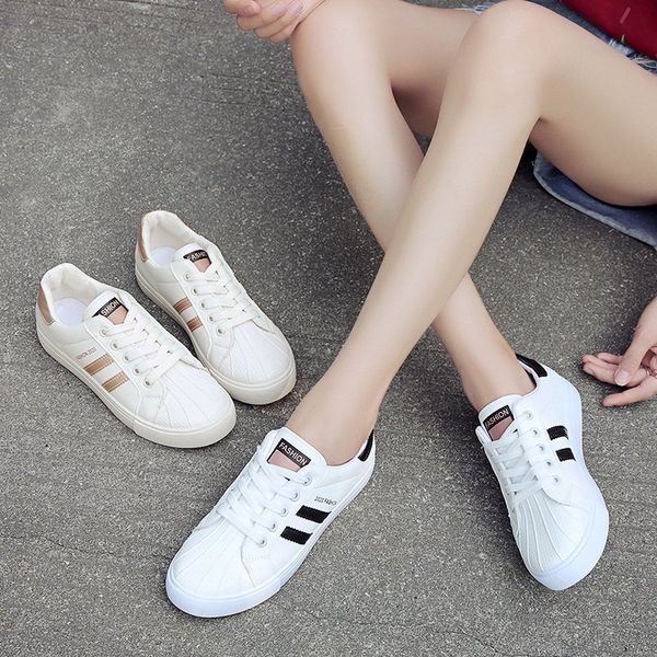 dress shoes fashion women's vulcanize autumn casual classic striped pu leather women white sneakers bc22, Black
dress shoes fashion women's vulcanize autumn casual classic striped pu leather women white sneakers bc22, Black