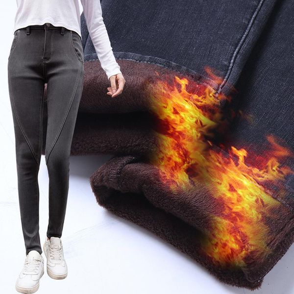 winter jeans for women skinny high waist woman warm plus velvet denim pencil pants streetwear stretch women's, Blue
winter jeans for women skinny high waist woman warm plus velvet denim pencil pants streetwear stretch women's, Blue