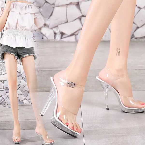 slippers women's nightclub pole dancing shoes summer waterproof high heels thickened female transparent pvc ultra-thin, Black
slippers women's nightclub pole dancing shoes summer waterproof high heels thickened female transparent pvc ultra-thin, Black