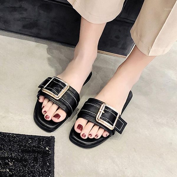 slippers leather belt buckle women flat heels home&outdoor slides open toe shoes female oversize flip flops 2021 pantufa1, Black
slippers leather belt buckle women flat heels home&outdoor slides open toe shoes female oversize flip flops 2021 pantufa1, Black