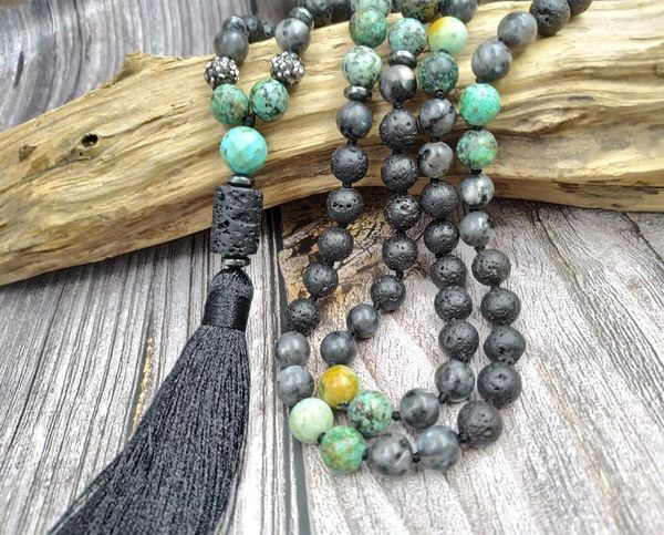 lava stone thread tassel turquoises beads hematite handmade knot necklaces pendant, Silver
lava stone thread tassel turquoises beads hematite handmade knot necklaces pendant, Silver