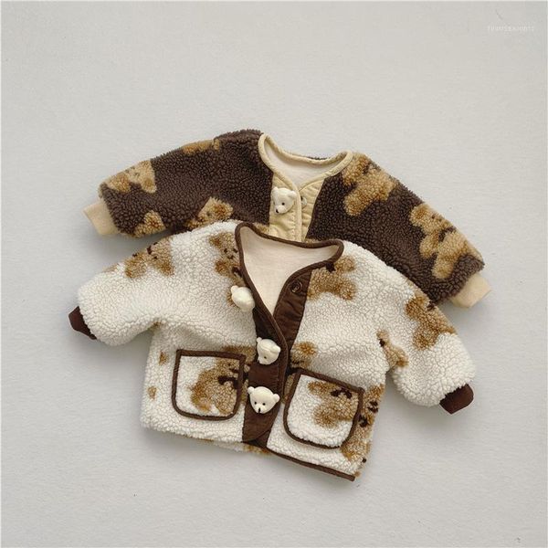 jackets 2021 winter baby warm fleece coat cute bear print children thicken cotton cartoon cardigan for boys girls jacket 1, Blue;gray
jackets 2021 winter baby warm fleece coat cute bear print children thicken cotton cartoon cardigan for boys girls jacket 1, Blue;gray