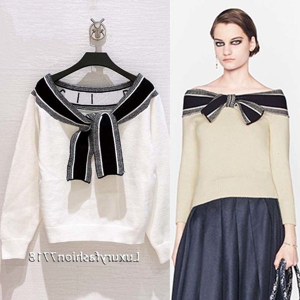 women's sweaters fashion autumn feminine sweater sea turtleneck knit long sleeve bow letter jacquard maker hre8, White;black
women's sweaters fashion autumn feminine sweater sea turtleneck knit long sleeve bow letter jacquard maker hre8, White;black