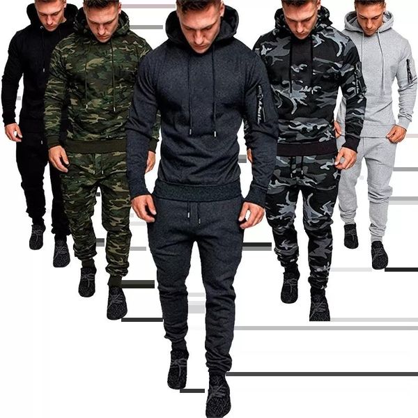 gym clothing 2 pieces tracksuit men's military hoodie sets camouflage muscle man autumn winter tactical sweat and jacket pants, White;black
gym clothing 2 pieces tracksuit men's military hoodie sets camouflage muscle man autumn winter tactical sweat and jacket pants, White;black