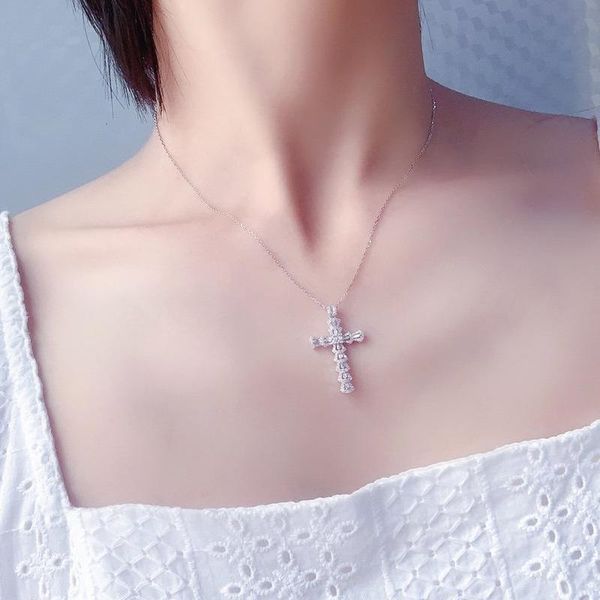 pendant necklaces kofsac silver color women exquisite full zircon cross necklace jewelry lady valentine's day gift
pendant necklaces kofsac silver color women exquisite full zircon cross necklace jewelry lady valentine's day gift