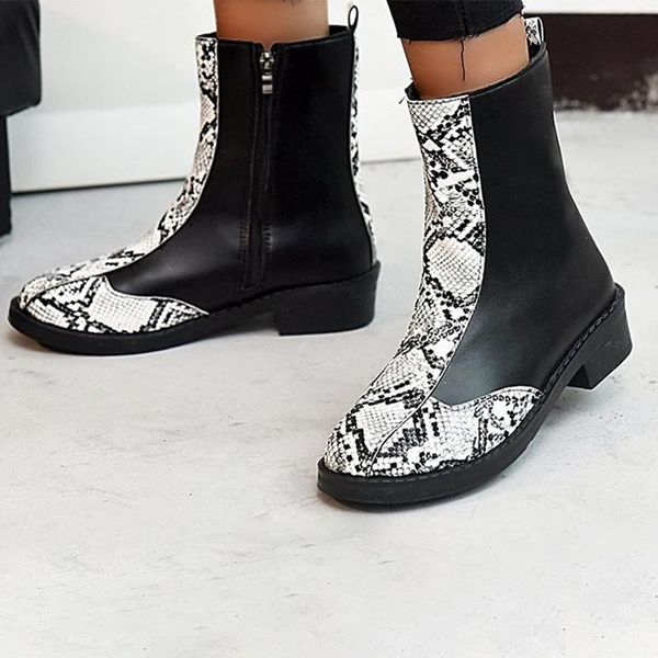 boots short women's serpentine pattern pu leather ankle ladies fashion shoes zippers female platform women 2021, Black
boots short women's serpentine pattern pu leather ankle ladies fashion shoes zippers female platform women 2021, Black