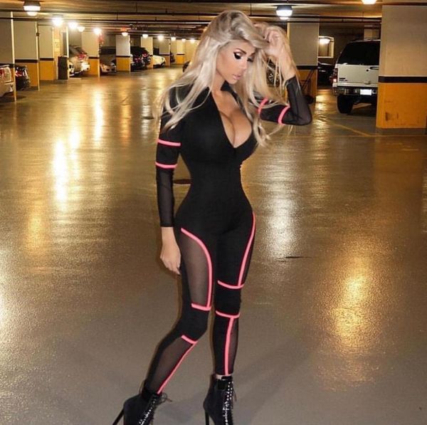 women's jumpsuits & rompers arrival stripe womens bandage jumpsuit black meash skinny elastic streetwear moto&biker bodycon playsuit e-, Black;white
women's jumpsuits & rompers arrival stripe womens bandage jumpsuit black meash skinny elastic streetwear moto&biker bodycon playsuit e-, Black;white