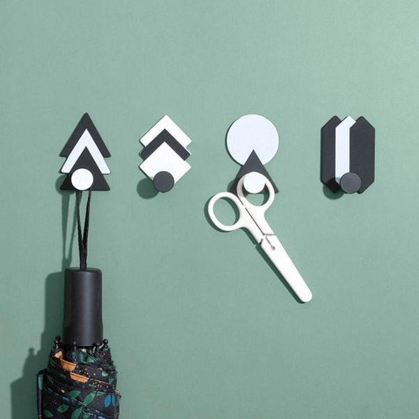 hooks & rails  ginmino nordic geometric adhesive wall hook for kitchen and bathroom black white iron housekeeper multi-purpose
hooks & rails  ginmino nordic geometric adhesive wall hook for kitchen and bathroom black white iron housekeeper multi-purpose