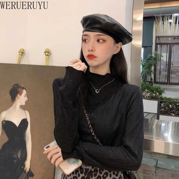 werueruyu t shirt women fleece autumn winter stretchy long sleeve tee bottoming 210608, White
werueruyu t shirt women fleece autumn winter stretchy long sleeve tee bottoming 210608, White