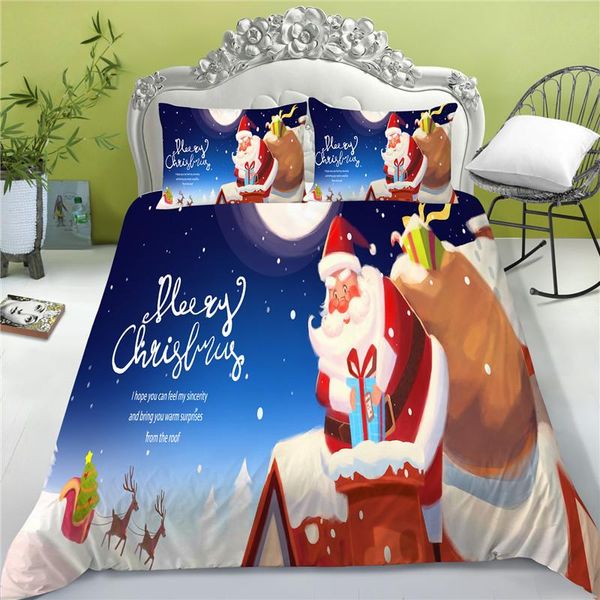 bedding sets 3d set christmas duvet cover santa claus printed polyester bedclothes soft for kids room decorations
bedding sets 3d set christmas duvet cover santa claus printed polyester bedclothes soft for kids room decorations