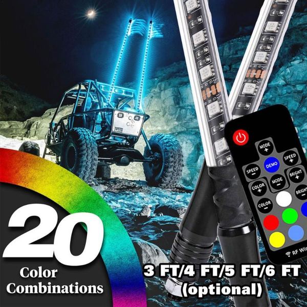 car headlights led lighting set whip light waterproof remote control rgb color changing off-road atv pole lamp with us flag warning lights
car headlights led lighting set whip light waterproof remote control rgb color changing off-road atv pole lamp with us flag warning lights