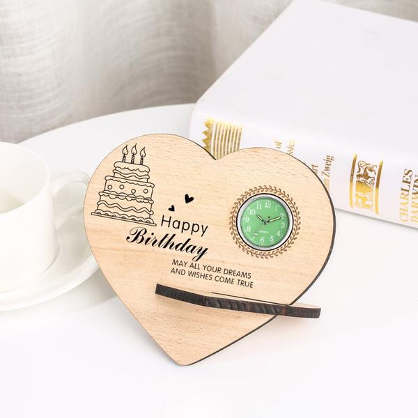 wristwatches simple solid wood table clock exquisite heart design customized patterns words pendulum clocks casual green display ornaments, Slivery;brown
wristwatches simple solid wood table clock exquisite heart design customized patterns words pendulum clocks casual green display ornaments, Slivery;brown