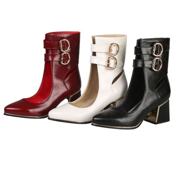 dress shoes women's spring and autumn cool boots large 48 small 32 patent leather versatile single high heels, Black
dress shoes women's spring and autumn cool boots large 48 small 32 patent leather versatile single high heels, Black