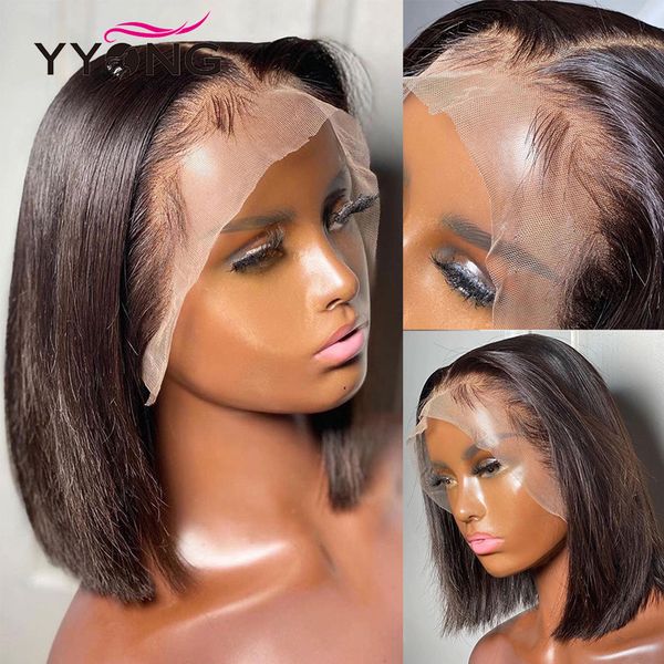 yyong hair short bob lace front human hair wig 13x4 lace front bob wig remy straight preplucked lace closure bob wig, Black
yyong hair short bob lace front human hair wig 13x4 lace front bob wig remy straight preplucked lace closure bob wig, Black