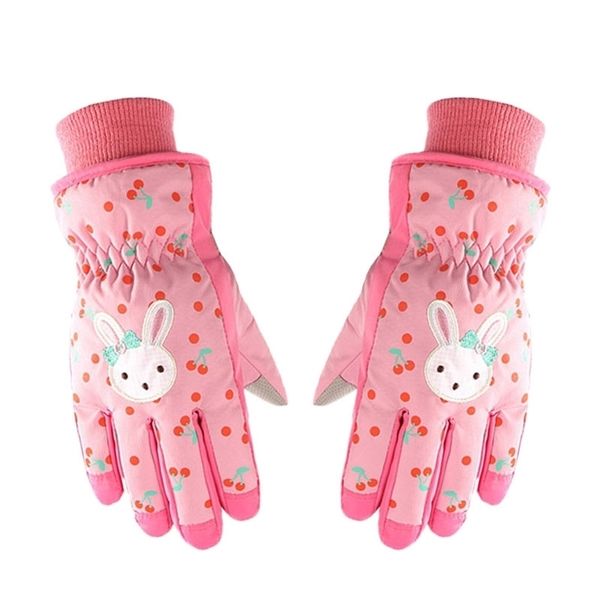 special sale of children's ski gloves girls sweet and lovely windproof waterproof warm cotton, Black 
special sale of children's ski gloves girls sweet and lovely windproof waterproof warm cotton, Black