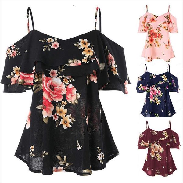 summer fashion off shoulder womens camis vest flower print ruffled sleeveless, White
summer fashion off shoulder womens camis vest flower print ruffled sleeveless, White