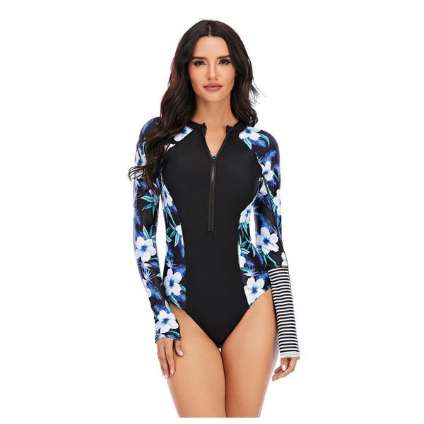 women's swimwear beach bikini set long sleeve v neck zipper printed surfing summer for women fashion maillot de bain bikinis mujer, White;black
women's swimwear beach bikini set long sleeve v neck zipper printed surfing summer for women fashion maillot de bain bikinis mujer, White;black
