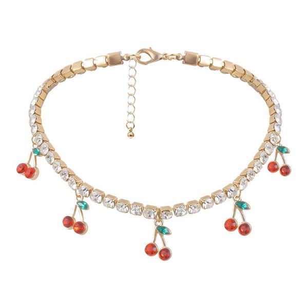 pendant necklaces versatile necklace rhinestone neck chain fashion small cherry, Silver
pendant necklaces versatile necklace rhinestone neck chain fashion small cherry, Silver