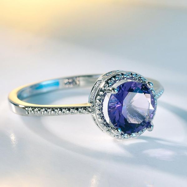 Round Purple Cubic Zirconia Jewelry Silver Plated Simple Rings With Stamp Fashion For Women Party Wedding Finger Ring Gift, Slivery;golden
Round Purple Cubic Zirconia Jewelry Silver Plated Simple Rings With Stamp Fashion For Women Party Wedding Finger Ring Gift, Slivery;golden