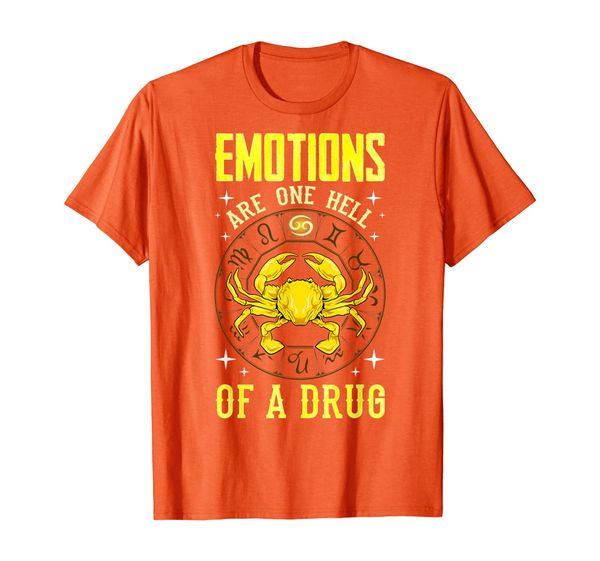 emotions are one hell of a drug zodiac crab cancer horoscope t-shirt, White;black
emotions are one hell of a drug zodiac crab cancer horoscope t-shirt, White;black