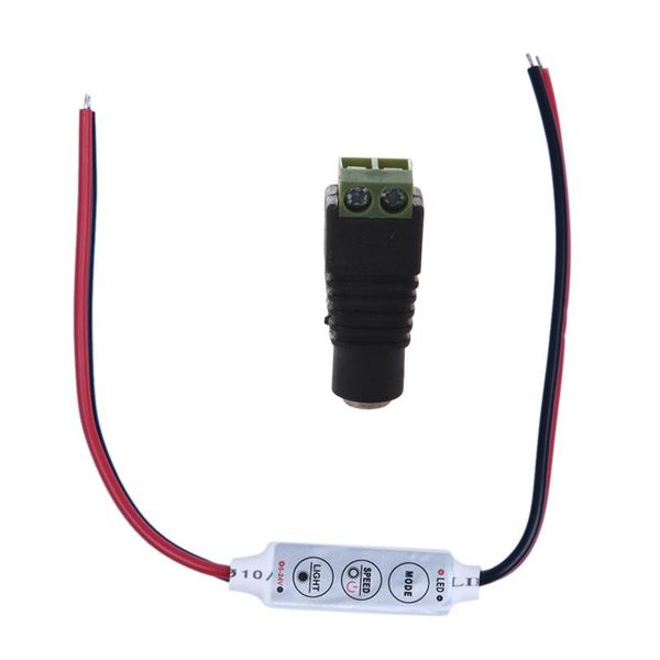 controllers 1pcs 5.5 x 2.1mm dc power female jack connector plug & mini 3 keys controller dimmer led strip light 12v 144w
controllers 1pcs 5.5 x 2.1mm dc power female jack connector plug & mini 3 keys controller dimmer led strip light 12v 144w