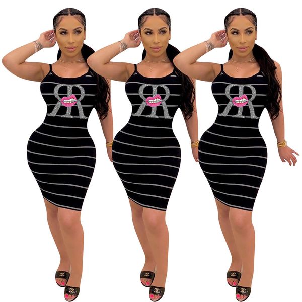 casual dresses designer women clothes spaghetti strap sheath mouth print summer bodycon backless ladies party mini striped 15lg, Black;gray
casual dresses designer women clothes spaghetti strap sheath mouth print summer bodycon backless ladies party mini striped 15lg, Black;gray