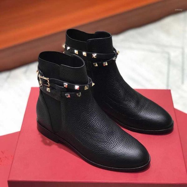 boots shoes women winter ankle rivet genuine leather low heels round toe buckle zapatos de mujer1, Black
boots shoes women winter ankle rivet genuine leather low heels round toe buckle zapatos de mujer1, Black