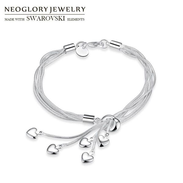 charm bracelets neoglory silver plated charming chain bracelet gorgeous love heart beaded for women classic pendants bangle trendy gift, Golden;silver
charm bracelets neoglory silver plated charming chain bracelet gorgeous love heart beaded for women classic pendants bangle trendy gift, Golden;silver