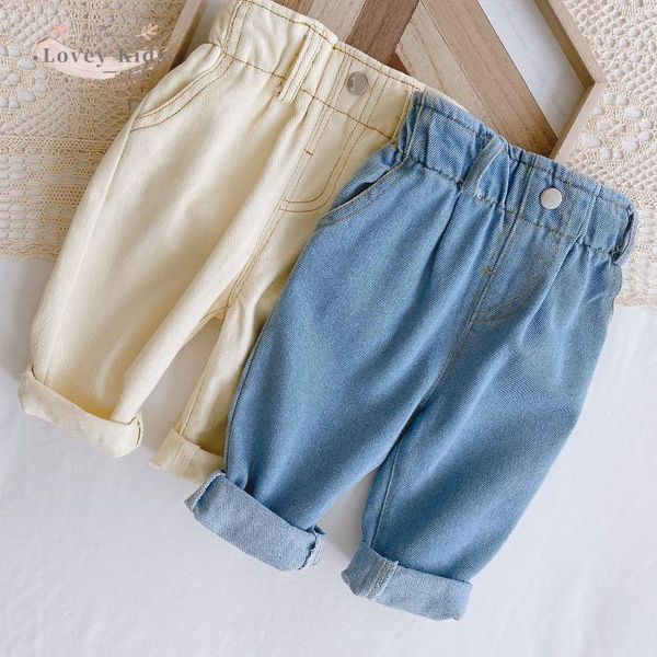 trousers baby boy girl denim pants 2021 autumn straight with pockets korean style casual simple loose solid color kids clothing, Blue
trousers baby boy girl denim pants 2021 autumn straight with pockets korean style casual simple loose solid color kids clothing, Blue