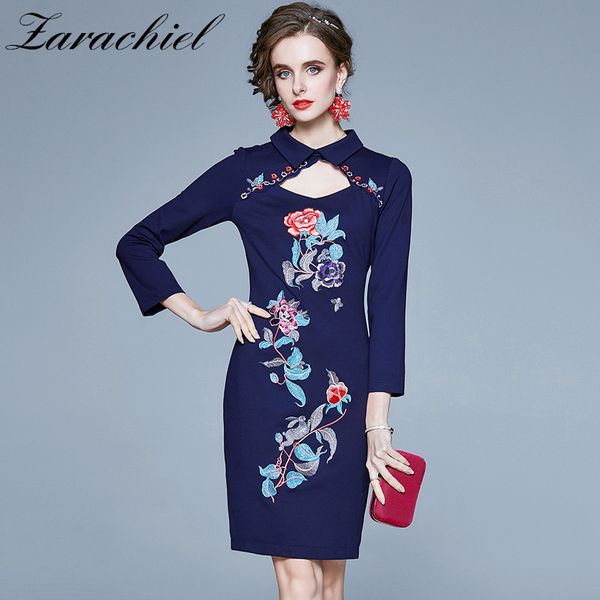 dresses hollow out collar one-piece women vintage floral embroidery party female wrist sleeve elegant autumn es, Black;gray
dresses hollow out collar one-piece women vintage floral embroidery party female wrist sleeve elegant autumn es, Black;gray