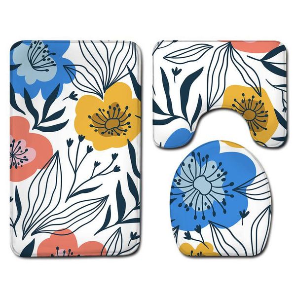 bath mats printed toilet mat flannel bathroom carpet rug anti-slip floor shower room absorbent u-shaped set
bath mats printed toilet mat flannel bathroom carpet rug anti-slip floor shower room absorbent u-shaped set