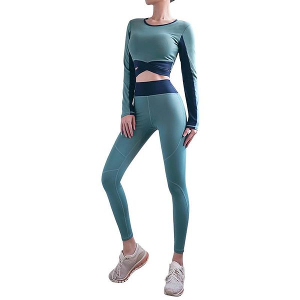 yoga outfit splicing suit for fitness women workout wear 2 piece set sport clothing high waist back leggings sportswear
yoga outfit splicing suit for fitness women workout wear 2 piece set sport clothing high waist back leggings sportswear