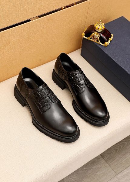 2022 mens formal wedding office business dress shoes genuine leather brand lace up platform oxfords men casual shoes size 38-45, Black
2022 mens formal wedding office business dress shoes genuine leather brand lace up platform oxfords men casual shoes size 38-45, Black