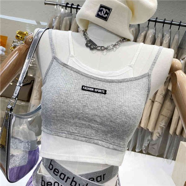 tanks niche design two threaded cotton halter vests for women 2021 short slimming with breast pad, White
tanks niche design two threaded cotton halter vests for women 2021 short slimming with breast pad, White