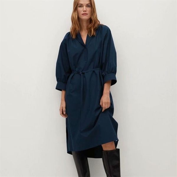 za women knee-length dress fashion v-neck half sleeve high waist ol belt female elegant a-line solid es 210422, Black;gray
za women knee-length dress fashion v-neck half sleeve high waist ol belt female elegant a-line solid es 210422, Black;gray