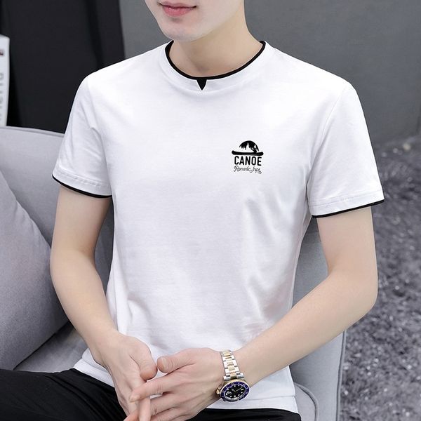 mg7 short sleeve t-shirts) t-wo korean men's casual half sleeve men's student t-shirt, White;black
mg7 short sleeve t-shirts) t-wo korean men's casual half sleeve men's student t-shirt, White;black