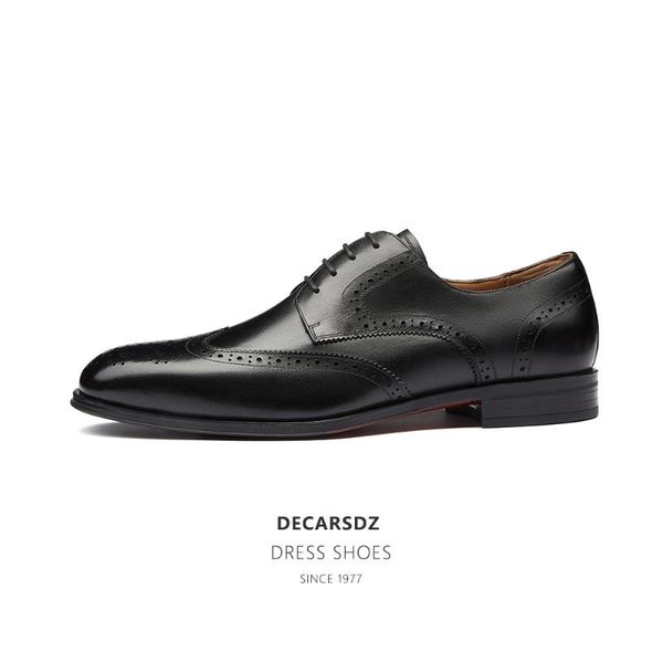 dress shoes decarsdz genuine leather oxford men fashion casual business brogues wedding soft british, Black
dress shoes decarsdz genuine leather oxford men fashion casual business brogues wedding soft british, Black
