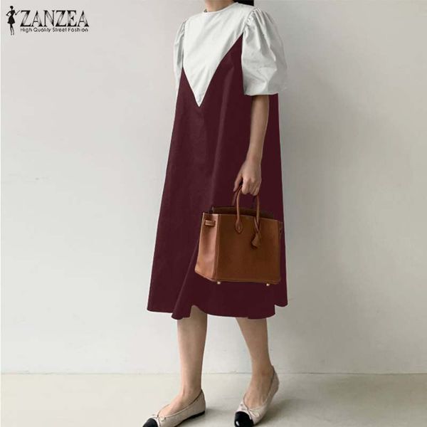 casual dresses women office work midi vestidos elegant short puff sleeve patchwork sundress summer dress plus size robe bsdn, Black;gray
casual dresses women office work midi vestidos elegant short puff sleeve patchwork sundress summer dress plus size robe bsdn, Black;gray
