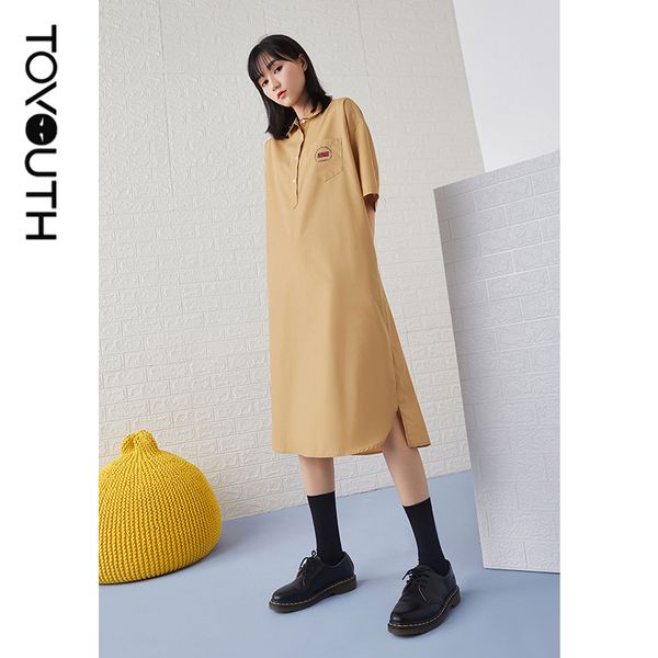 toyouth women shirt dress 2021 summer short sleeve turndown collar loose h line solid letters pint dresses, Black;gray
toyouth women shirt dress 2021 summer short sleeve turndown collar loose h line solid letters pint dresses, Black;gray