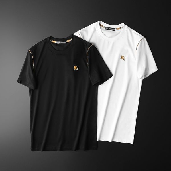 fashion t shirts men's round neck short sleeve casual loose print trend personalized in 2021 summer, White;black
fashion t shirts men's round neck short sleeve casual loose print trend personalized in 2021 summer, White;black
