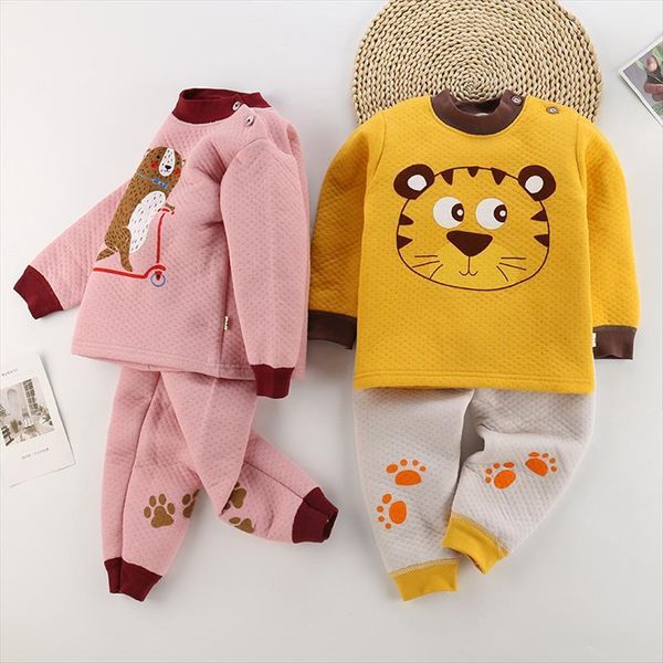 winter baby clothing set thicken pajamas children clothes for boys grils cotton underwears, White
winter baby clothing set thicken pajamas children clothes for boys grils cotton underwears, White