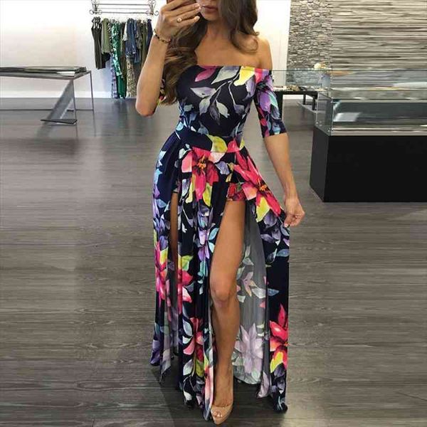 women dresses summer ankle-length long dress female floral print high slit bohemian maxi dress beachwear lady vestidos, Black;gray
women dresses summer ankle-length long dress female floral print high slit bohemian maxi dress beachwear lady vestidos, Black;gray